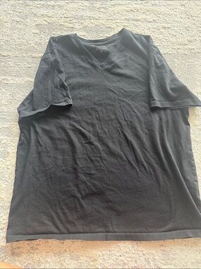 Banana Republic Black V-Neck Short Sleeve Tee